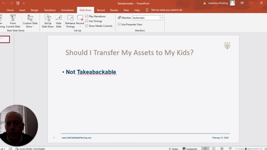 Estate Planning Webinar Presentation
