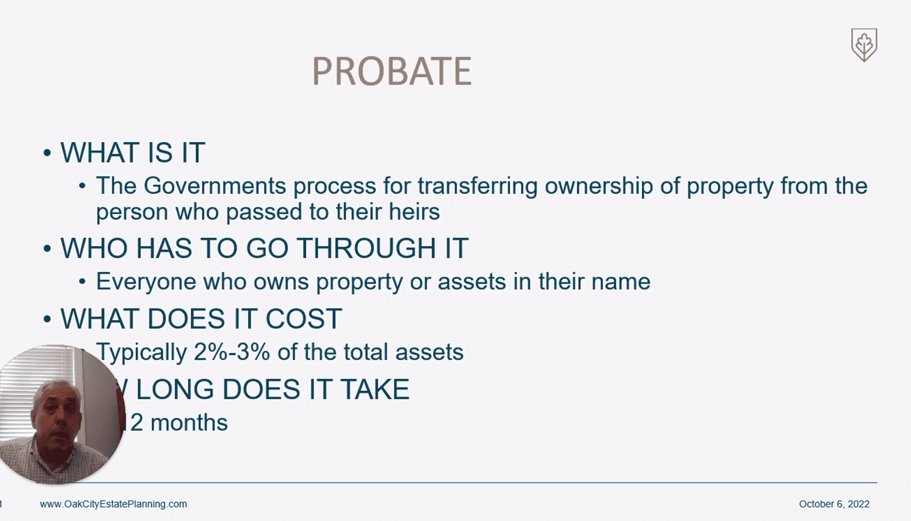 Estate Planning Video The Probate Process